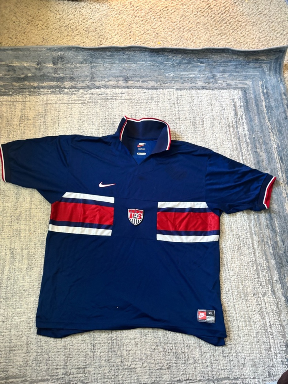 Nike Navy Blue USA Olympics jersy away 1999 vintage